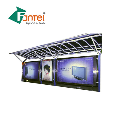 Eco Solvent PVC frontlit Uốn cong Ảnh bìa 510gsm 300D * 500D 18 * 12 cho Backdrop Light Box