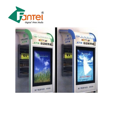 Biểu ngữ nhiều lớp có đèn nền Uốn cong 510GSM Mực dung môi sinh thái Đường kính 3 ''